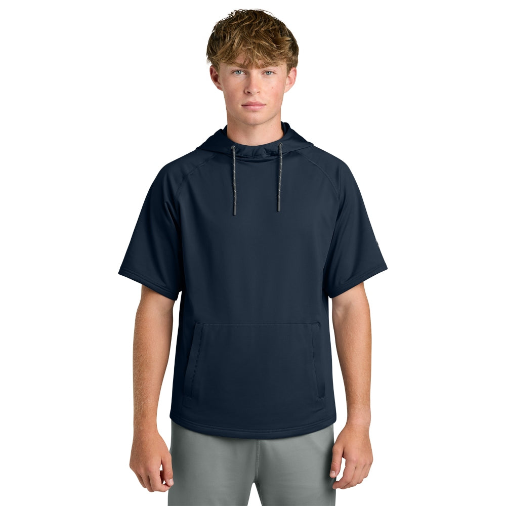 Richardson Charge Performance Fleece Short Sleeve Hoodie - Navy