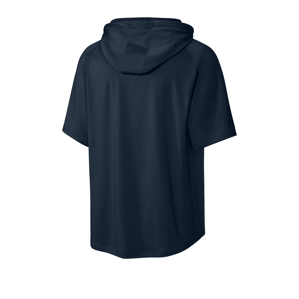 Richardson Charge Performance Fleece Short Sleeve Hoodie - Navy