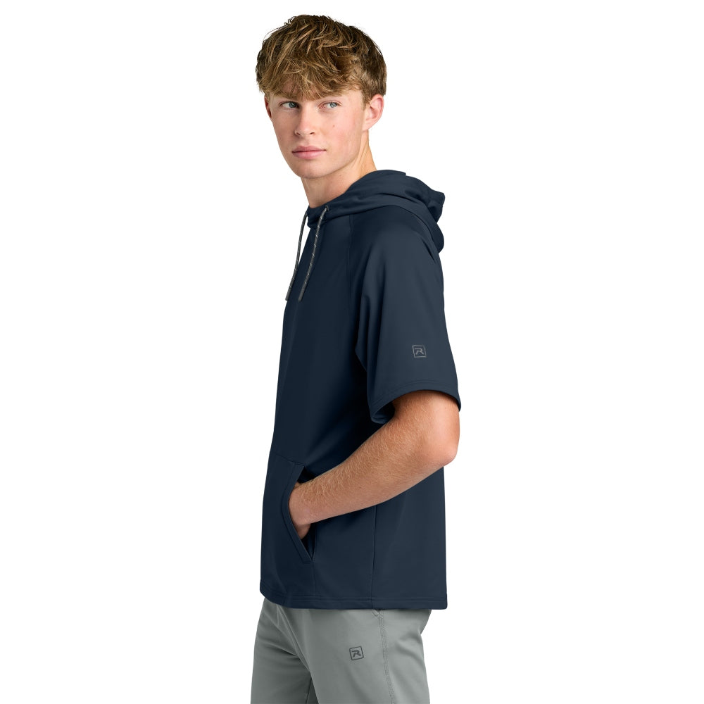 Richardson Charge Performance Fleece Short Sleeve Hoodie - Navy