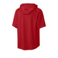 Richardson Charge Performance Fleece Short Sleeve Hoodie - Red