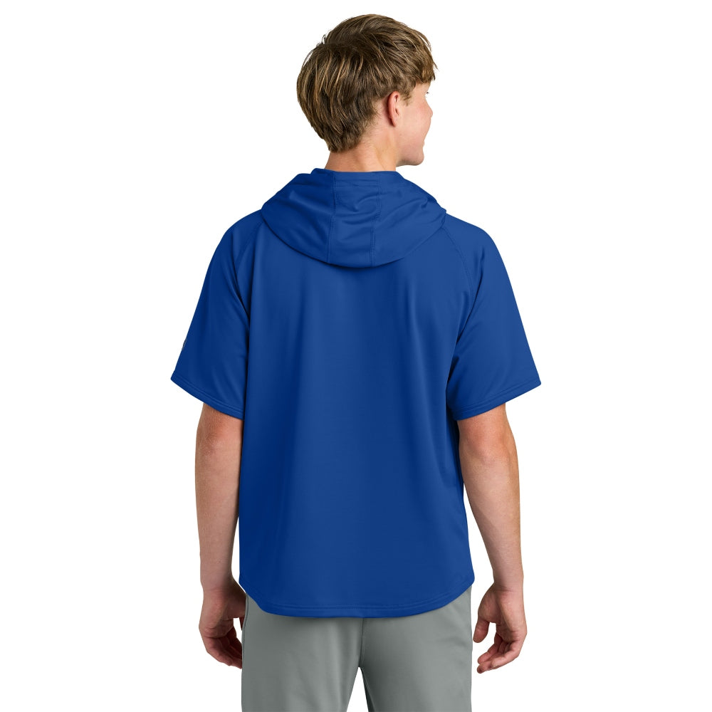 Richardson Charge Performance Fleece Short Sleeve Hoodie - Royal