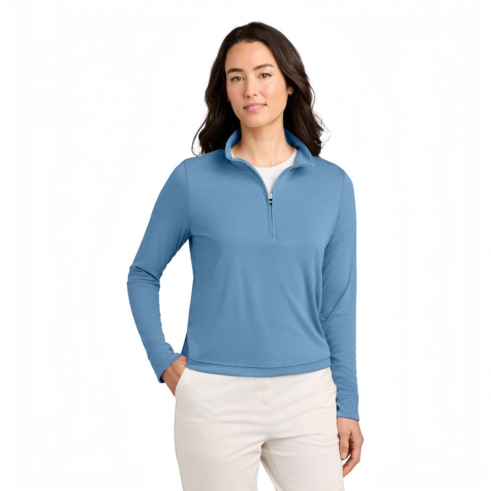 TravisMathew Women’s Coto 1/2-Zip - Brilliant Blue Heather