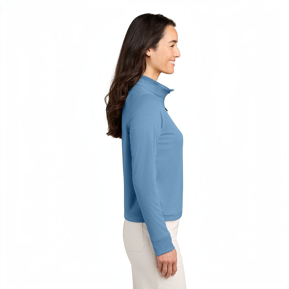 TravisMathew Women’s Coto 1/2-Zip - Brilliant Blue Heather