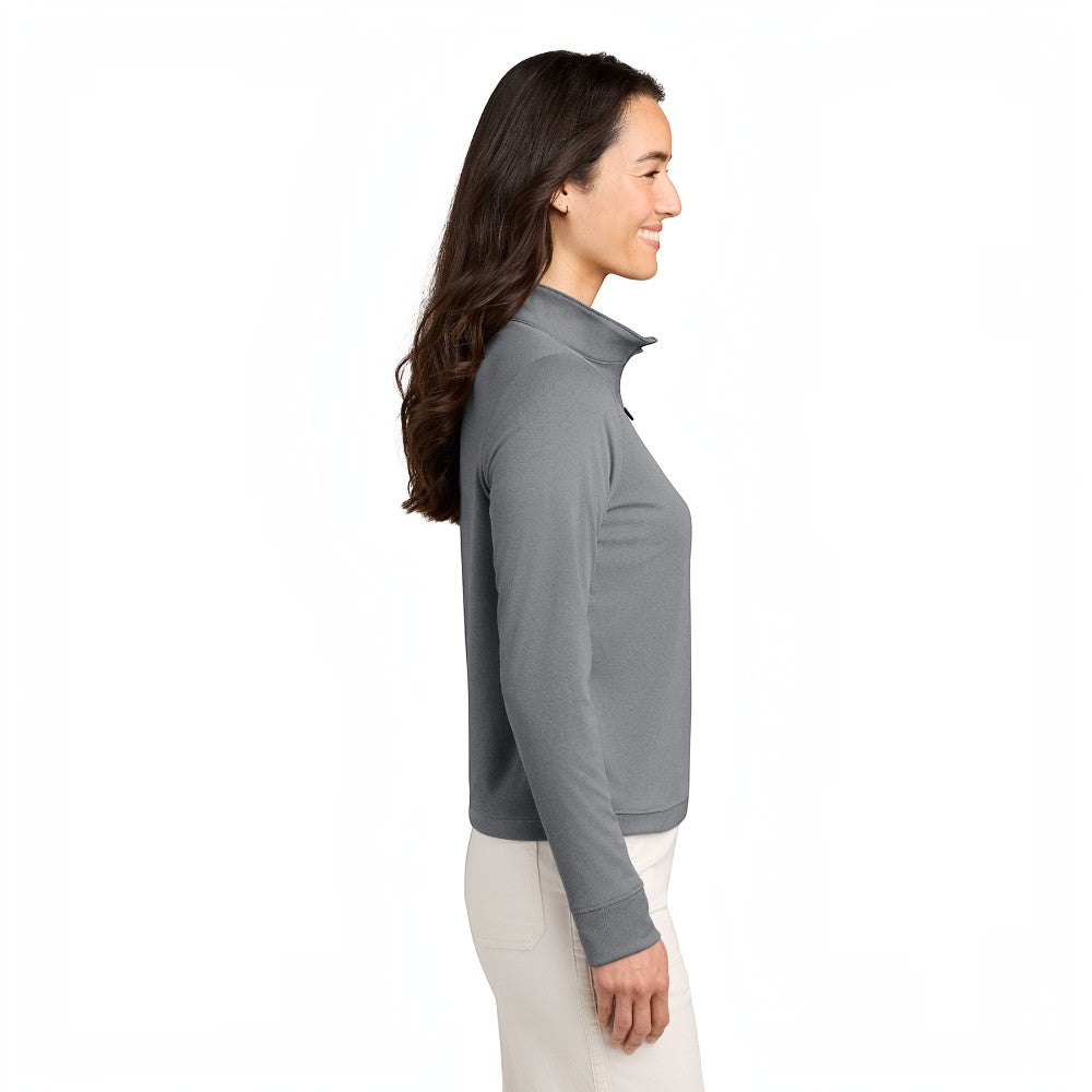 TravisMathew Women’s Coto 1/2-Zip - Quiet Shade Grey Heather