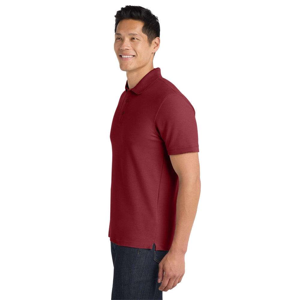 Port Authority® Core Classic Pique Polo - Burgundy