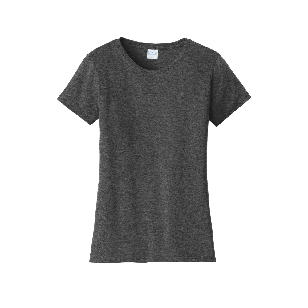 Port & Co™ Women's Fan Favorite™ Tee - Dark Grey Heather