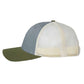 Richardson 115 Low Profile Trucker Cap - Heather Grey/Birch/Army