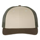 Richardson 115 Low Profile Trucker Cap - Tan/Loden/Brown