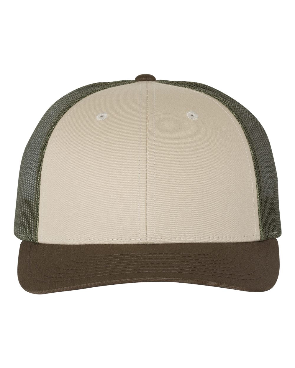 Richardson 115 Low Profile Trucker Cap - Tan/Loden/Brown