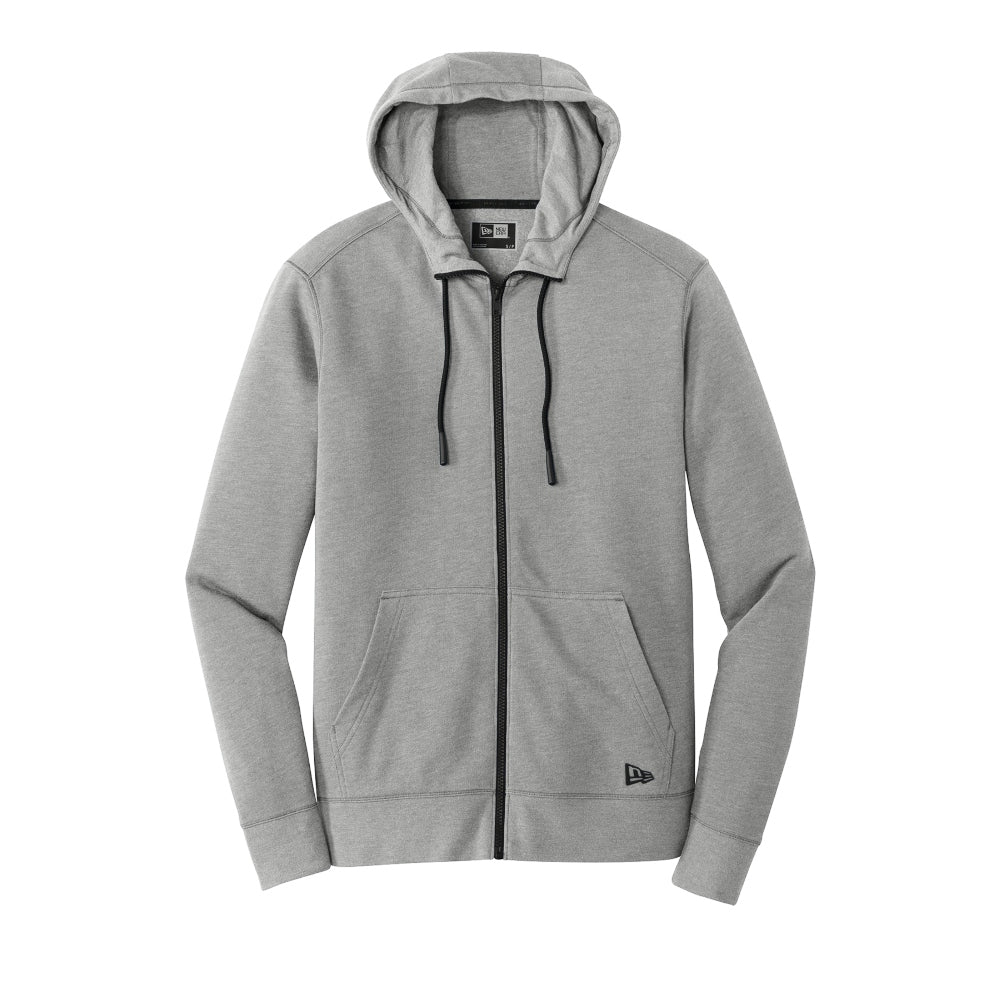 New Era® Tri-Blend Fleece Full-Zip Hoodie - Shadow Grey Heather