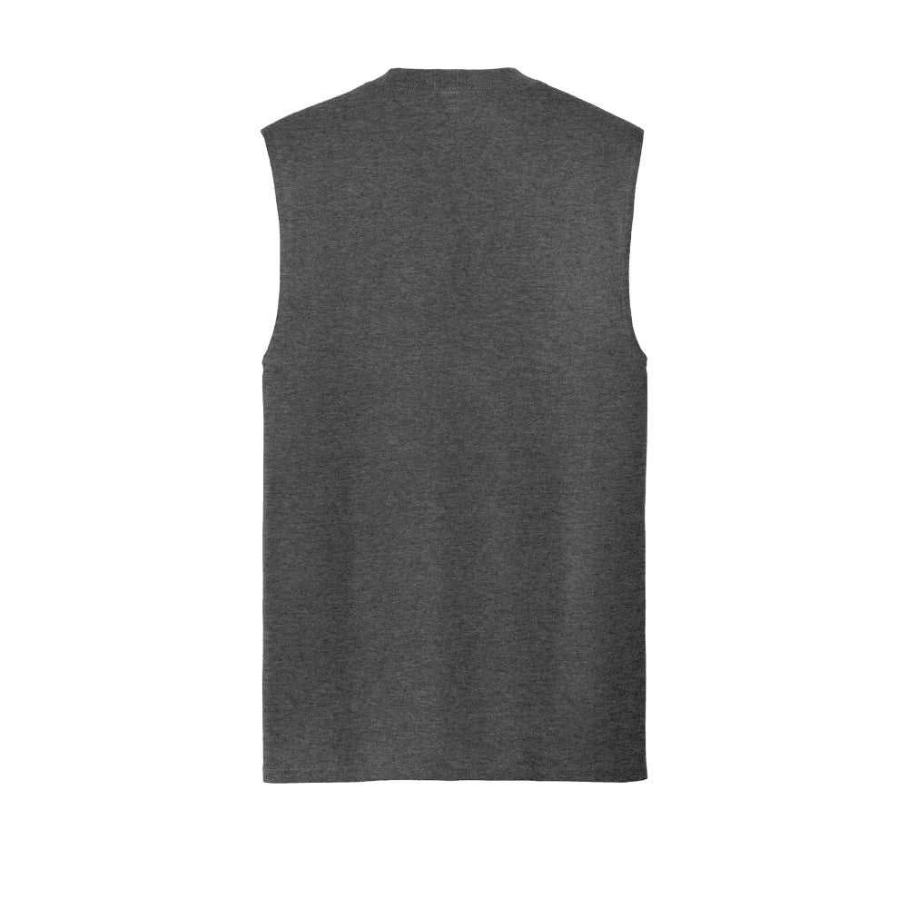 Port & Co™ Core Cotton Sleeveless Tee - Dark Grey Heather