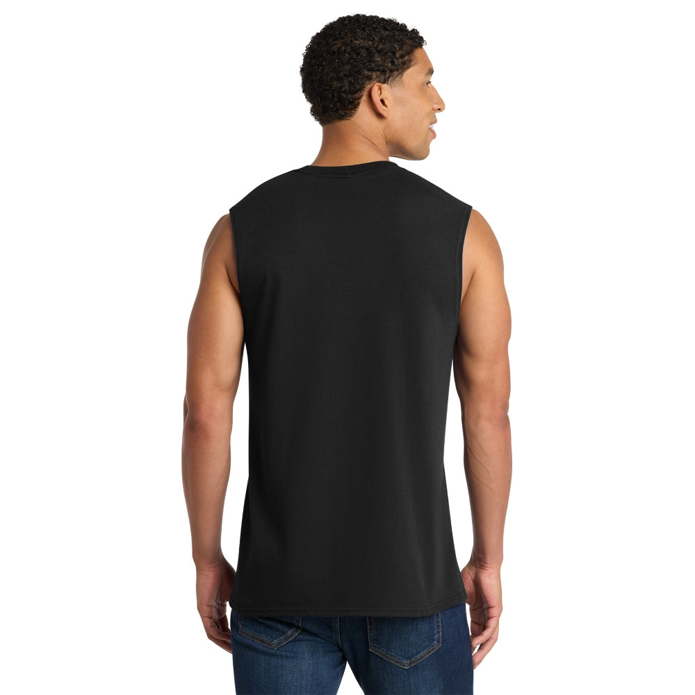 Port & Co™ Core Cotton Sleeveless Tee - Jet Black