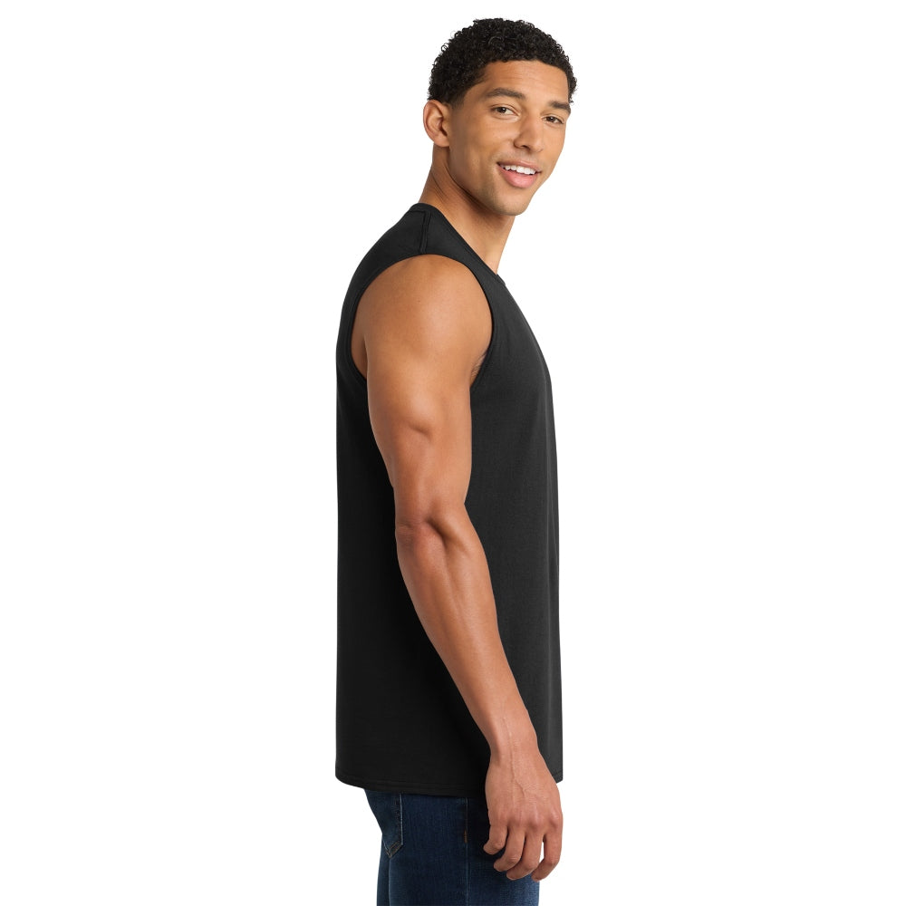Port & Co™ Core Cotton Sleeveless Tee - Jet Black