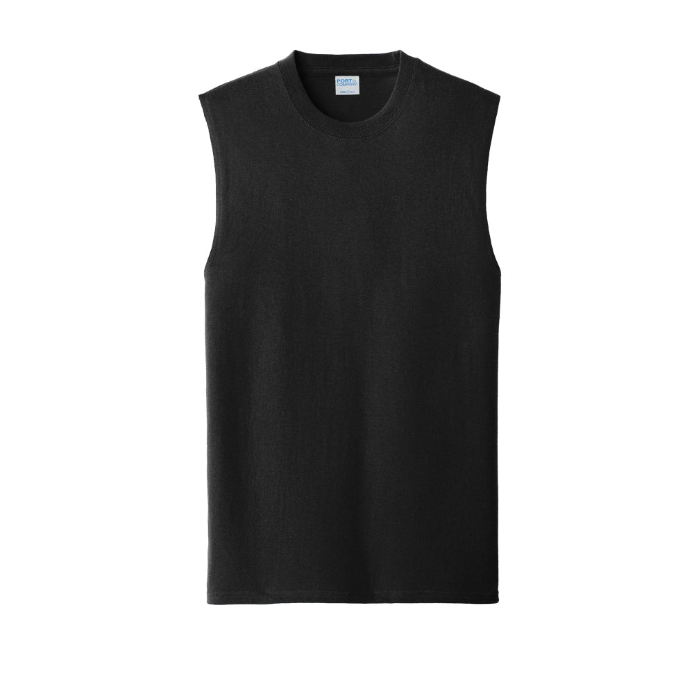 Port & Co™ Core Cotton Sleeveless Tee - Jet Black