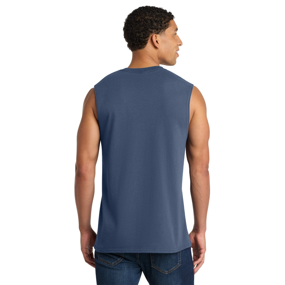 Port & Co™ Core Cotton Sleeveless Tee - Navy