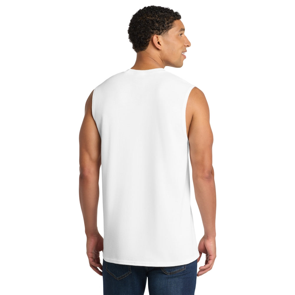 Port & Co™ Core Cotton Sleeveless Tee - White