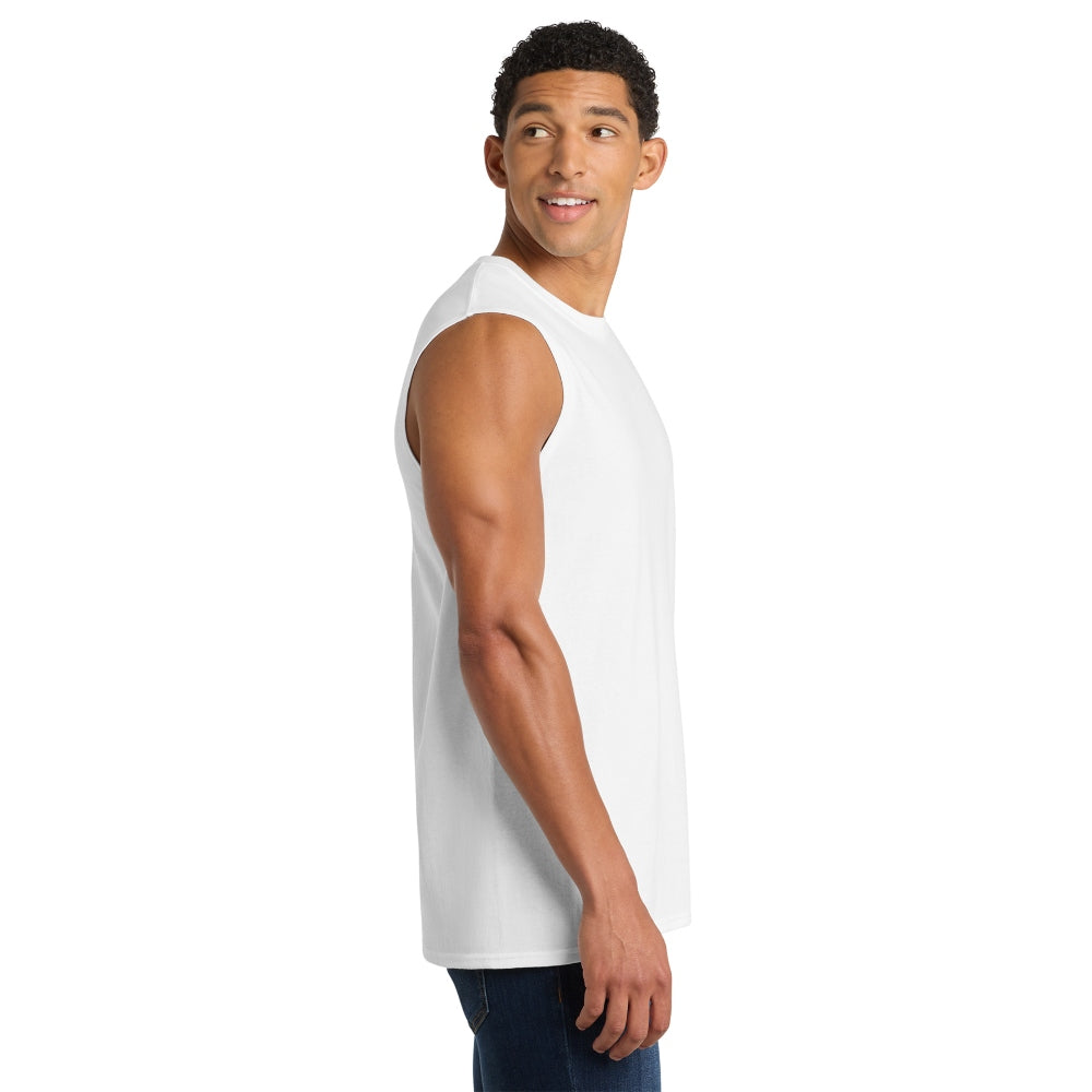 Port & Co™ Core Cotton Sleeveless Tee - White