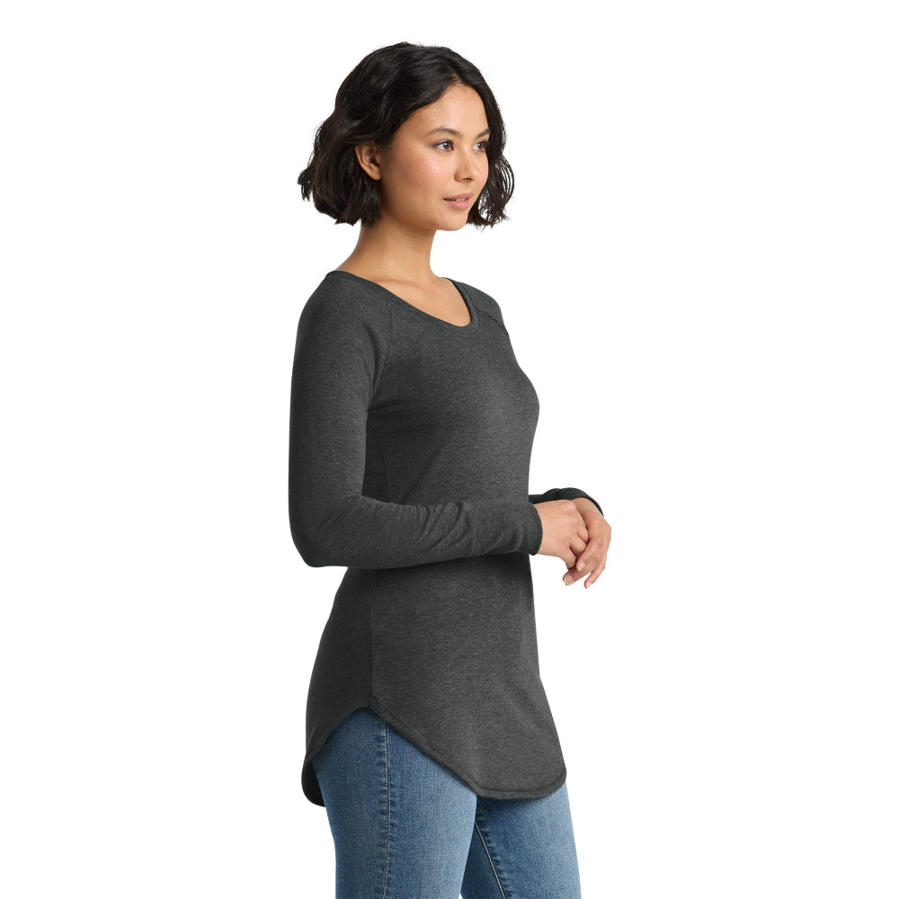 District® Women’s Perfect Tri® Long Sleeve Tunic Tee - Black Frost