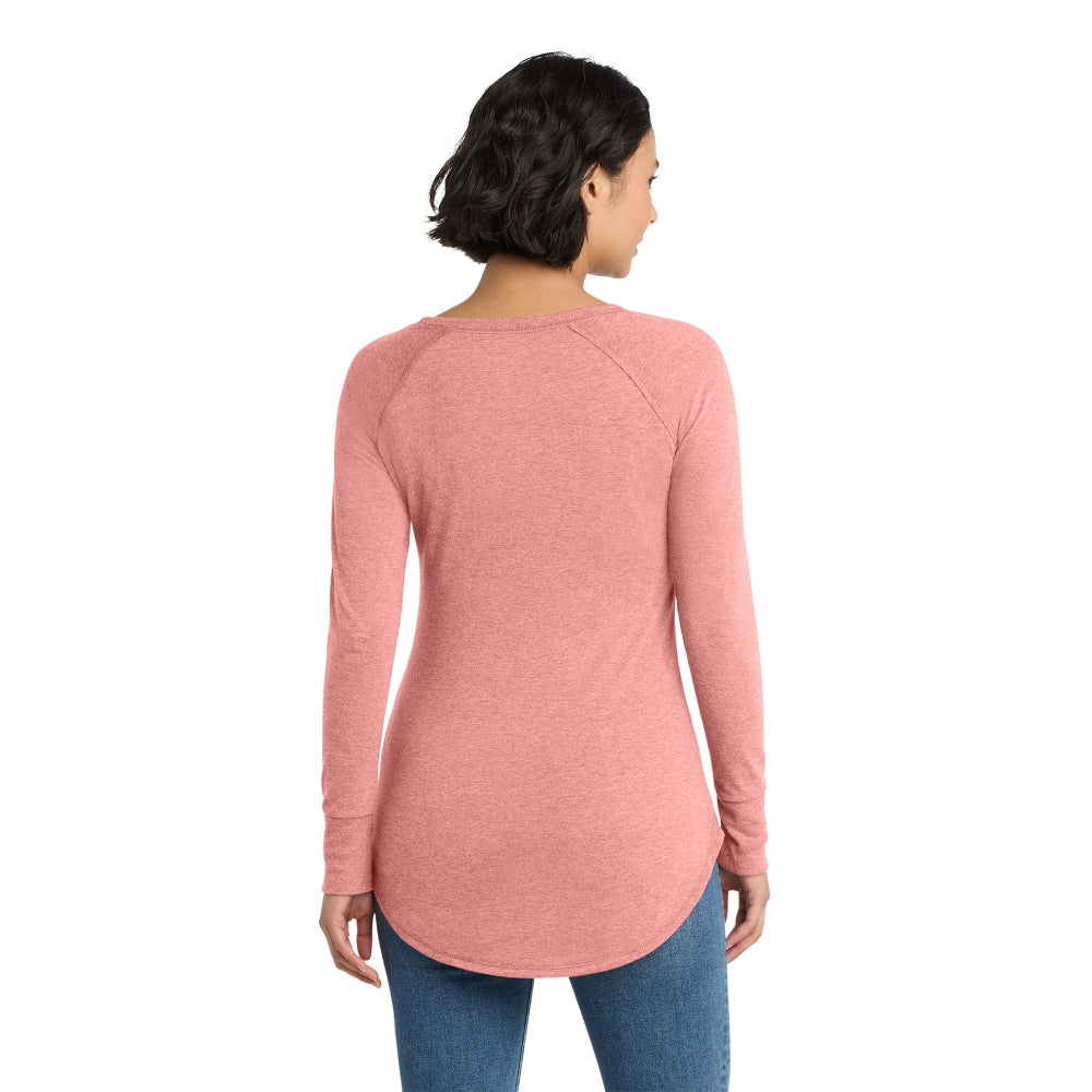 District® Women’s Perfect Tri® Long Sleeve Tunic Tee - Blush Frost
