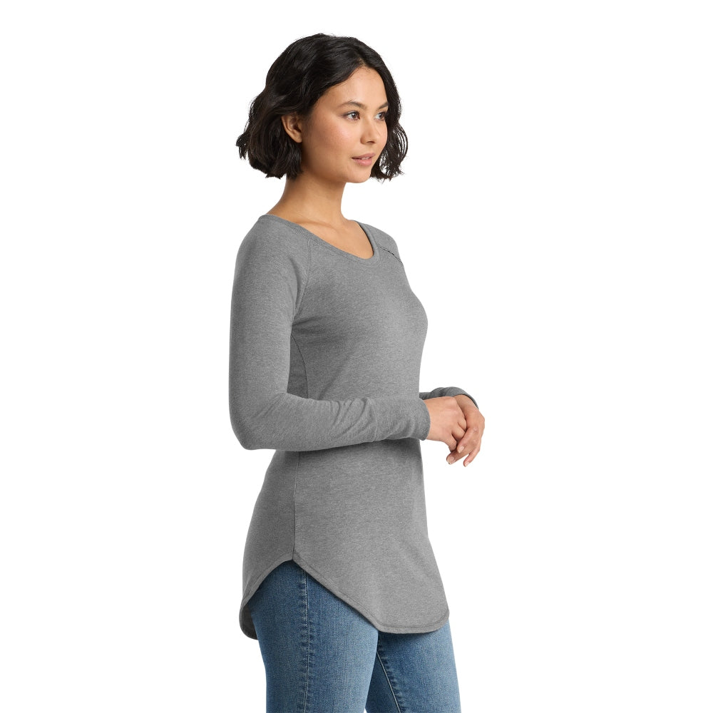 District® Women’s Perfect Tri® Long Sleeve Tunic Tee - Grey Frost
