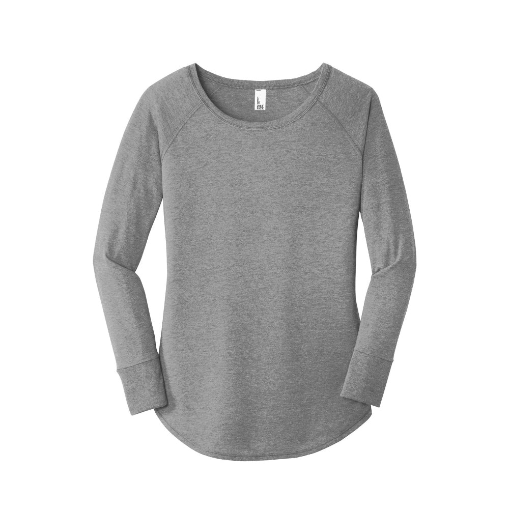 District® Women’s Perfect Tri® Long Sleeve Tunic Tee - Grey Frost