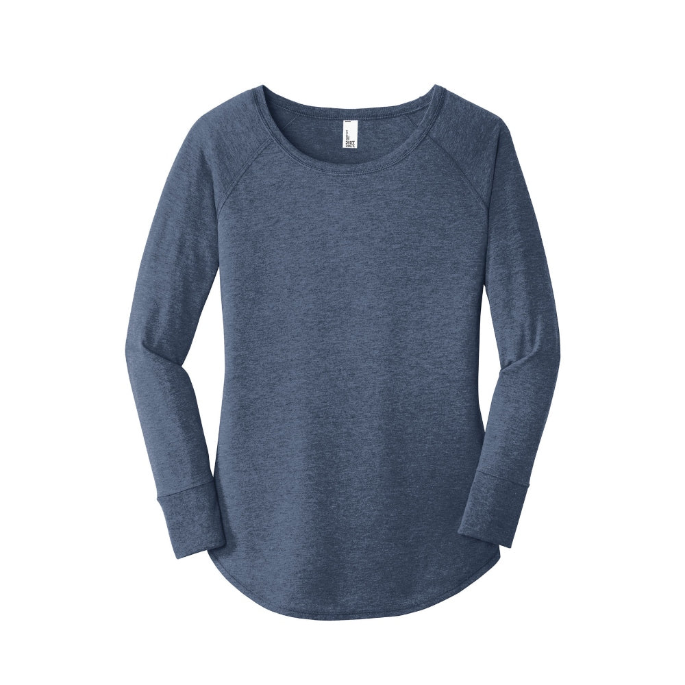 District® Women’s Perfect Tri® Long Sleeve Tunic Tee - Navy Frost