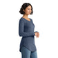 District® Women’s Perfect Tri® Long Sleeve Tunic Tee - Navy Frost