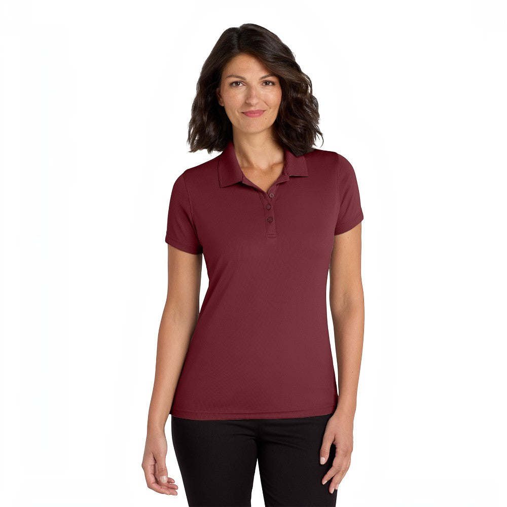Port Authority® Women's Dry Zone® UV Micro-Mesh Polo - Burgundy