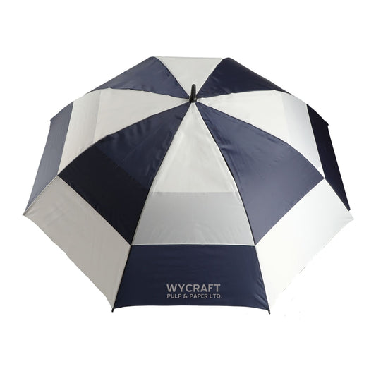 Totes 60" UV Protection Auto Open Golf Umbrella - Navy/White