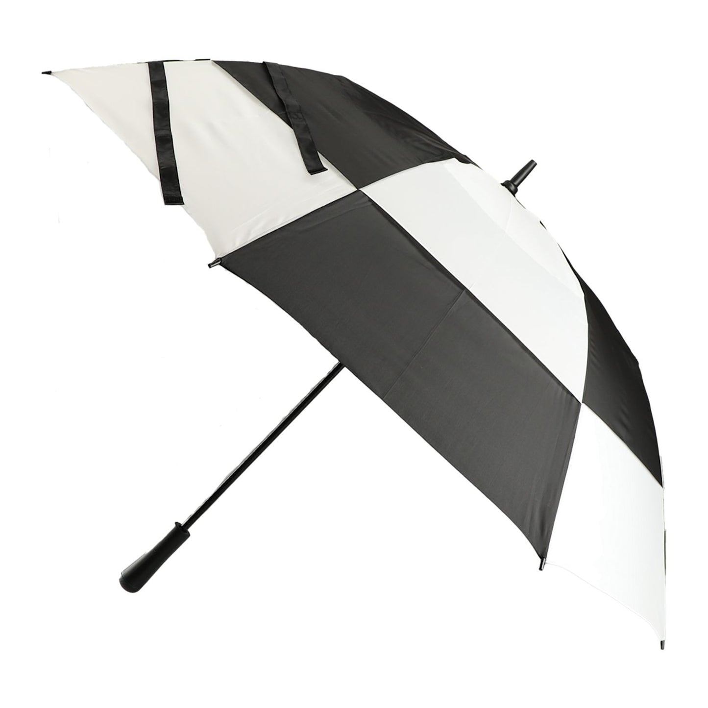 Totes 60" UV Protection Auto Open Golf Umbrella - Black/White