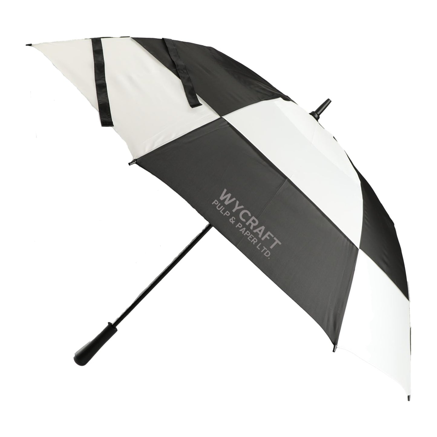 Totes 60" UV Protection Auto Open Golf Umbrella - Black/White