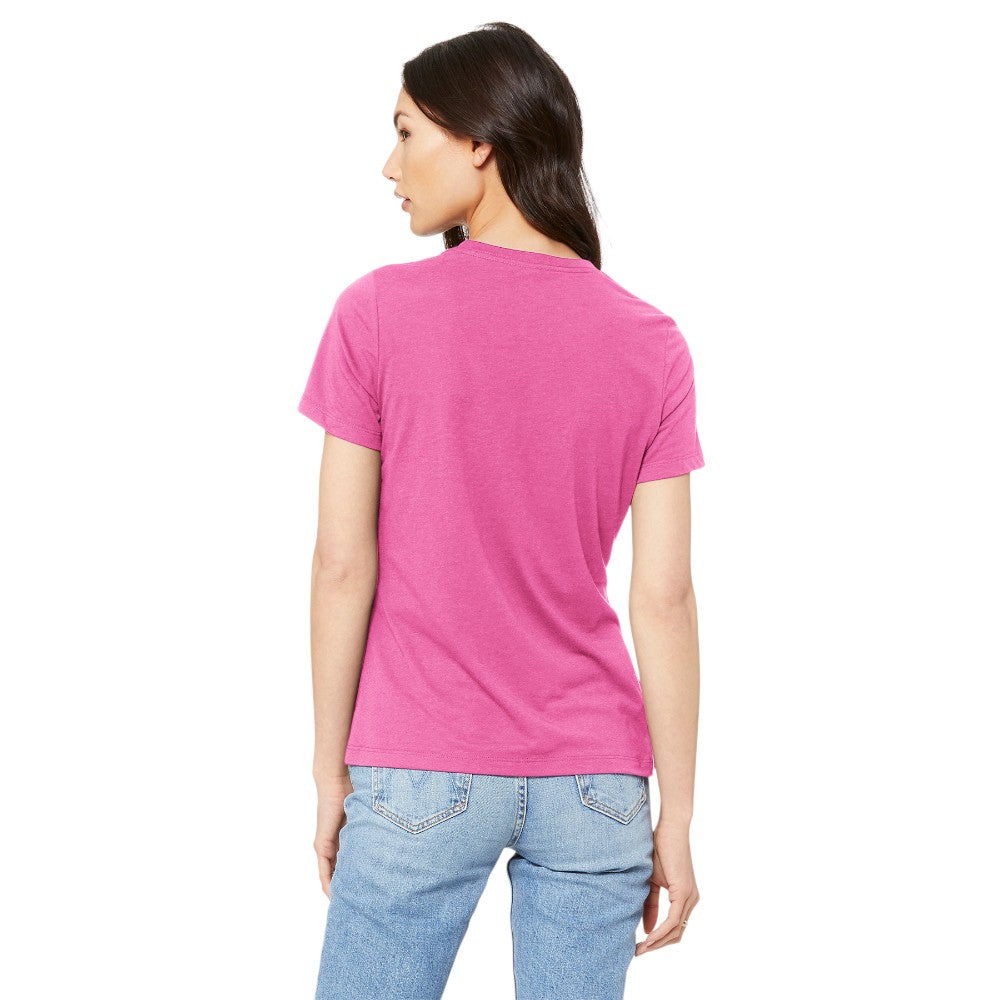 BELLA+CANVAS® Women’s Relaxed Jersey Short Sleeve Tee - Charity Pink