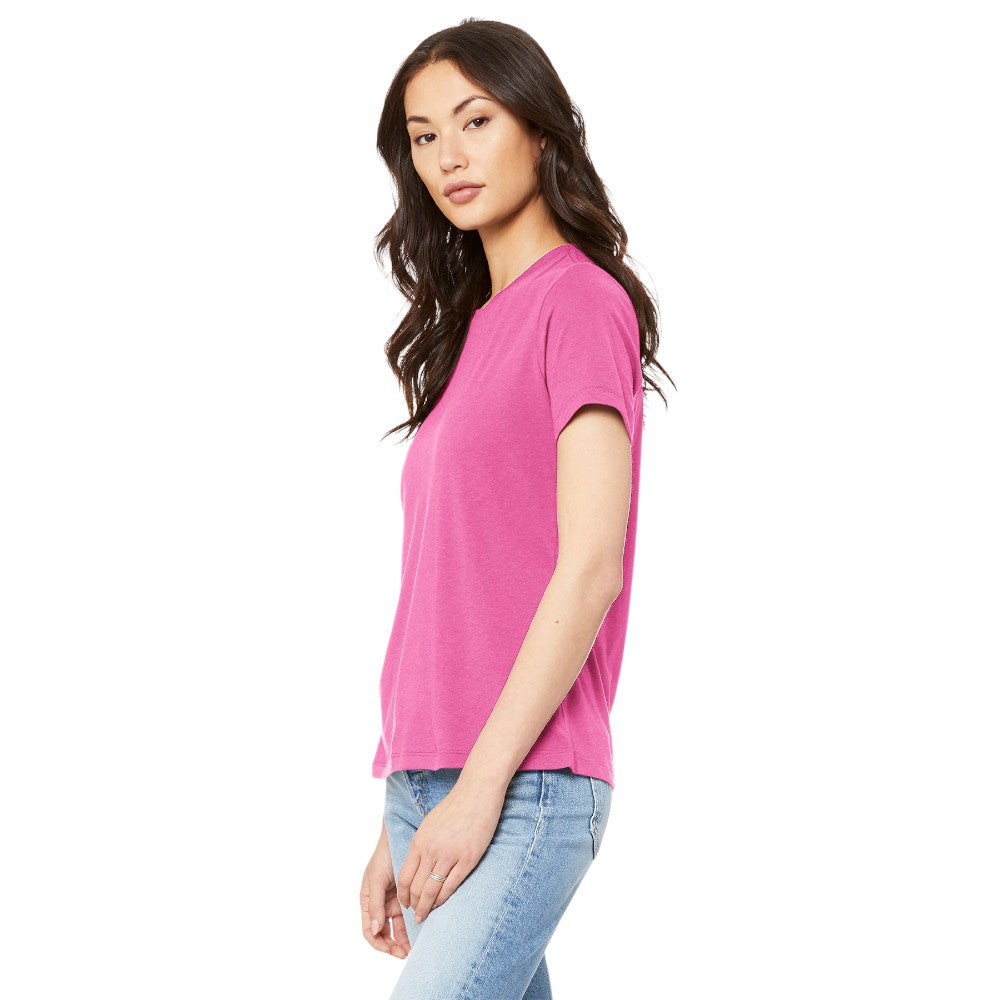 BELLA+CANVAS® Women’s Relaxed Jersey Short Sleeve Tee - Charity Pink