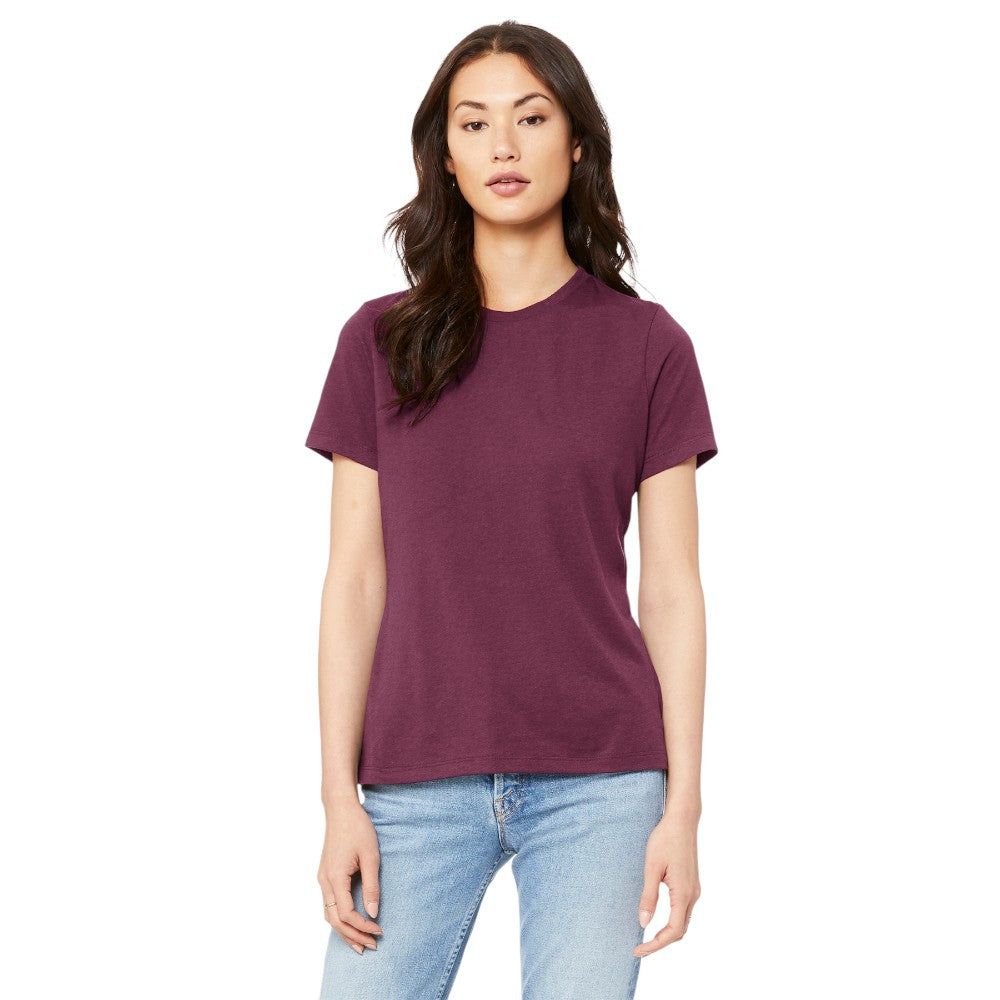 BELLA+CANVAS® Women’s Relaxed Jersey Short Sleeve Tee - Maroon
