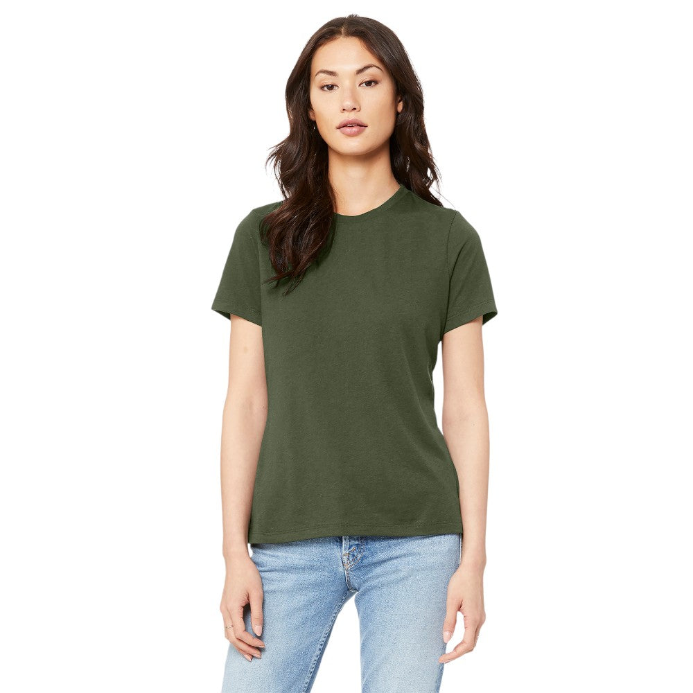 BELLA+CANVAS® Women’s Relaxed Jersey Short Sleeve Tee - Military Green