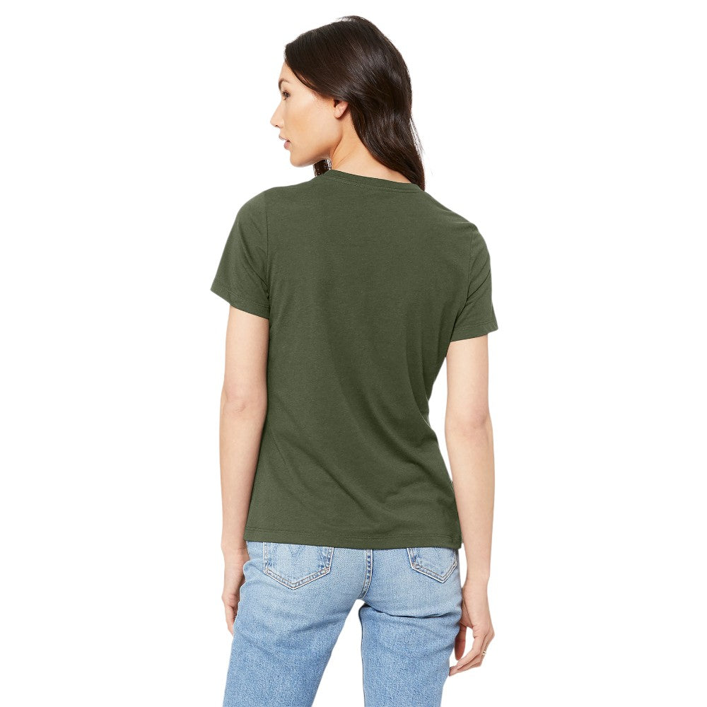 BELLA+CANVAS® Women’s Relaxed Jersey Short Sleeve Tee - Military Green