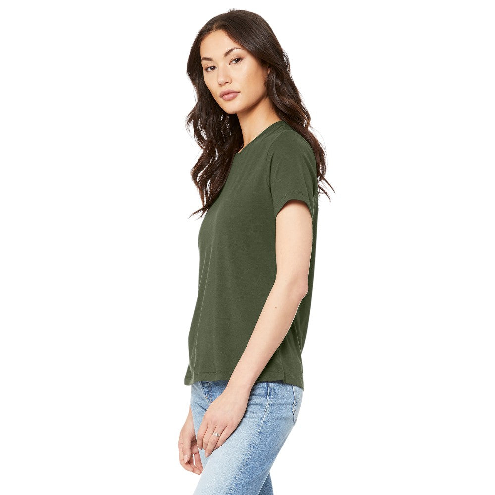 BELLA+CANVAS® Women’s Relaxed Jersey Short Sleeve Tee - Military Green