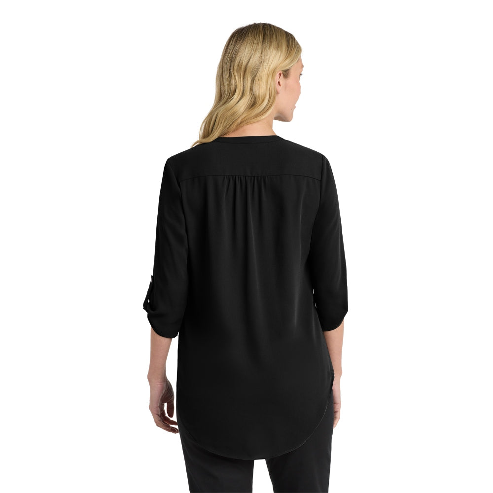 Port Authority® Women's 3/4-Sleeve Tunic Blouse - Black