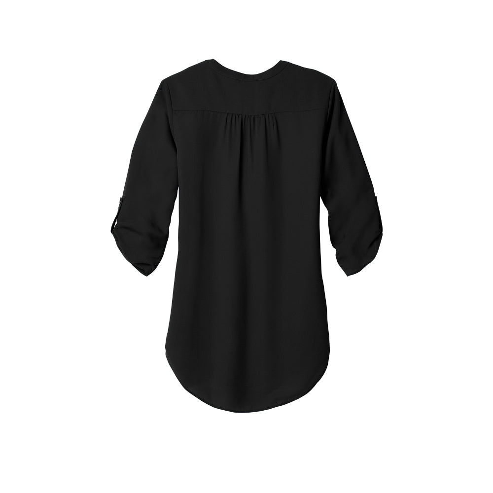 Port Authority® Women's 3/4-Sleeve Tunic Blouse - Black