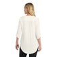 Port Authority® Women's 3/4-Sleeve Tunic Blouse - Ivory Chiffon