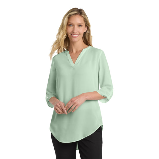 Port Authority® Women's 3/4-Sleeve Tunic Blouse - Misty Sage