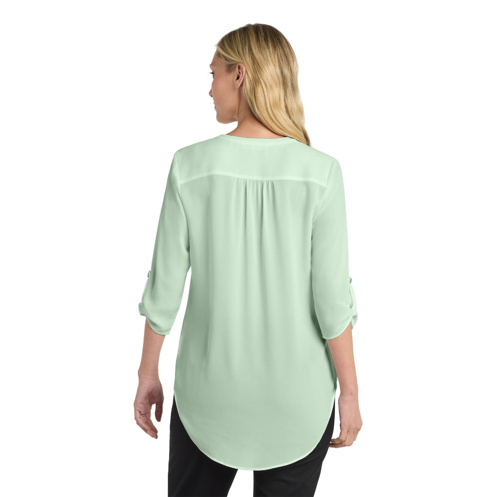 Port Authority® Women's 3/4-Sleeve Tunic Blouse - Misty Sage