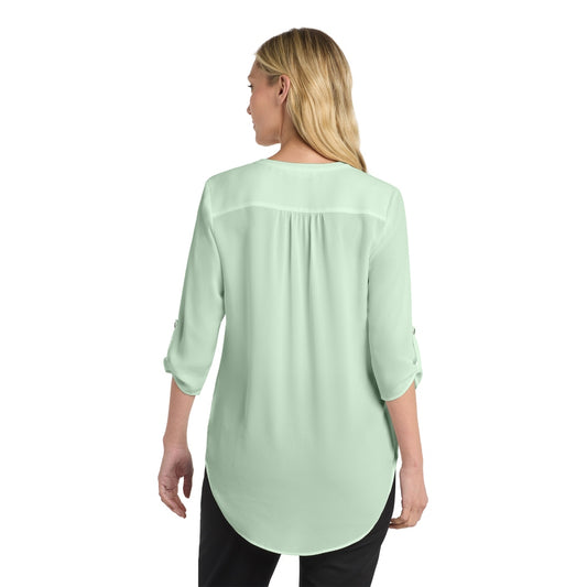 Port Authority® Women's 3/4-Sleeve Tunic Blouse - Misty Sage