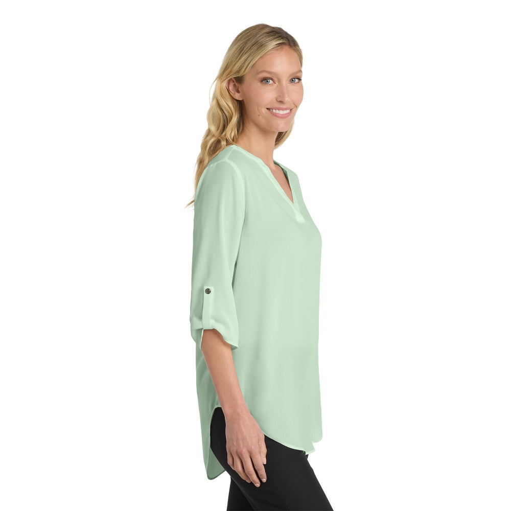 Port Authority® Women's 3/4-Sleeve Tunic Blouse - Misty Sage