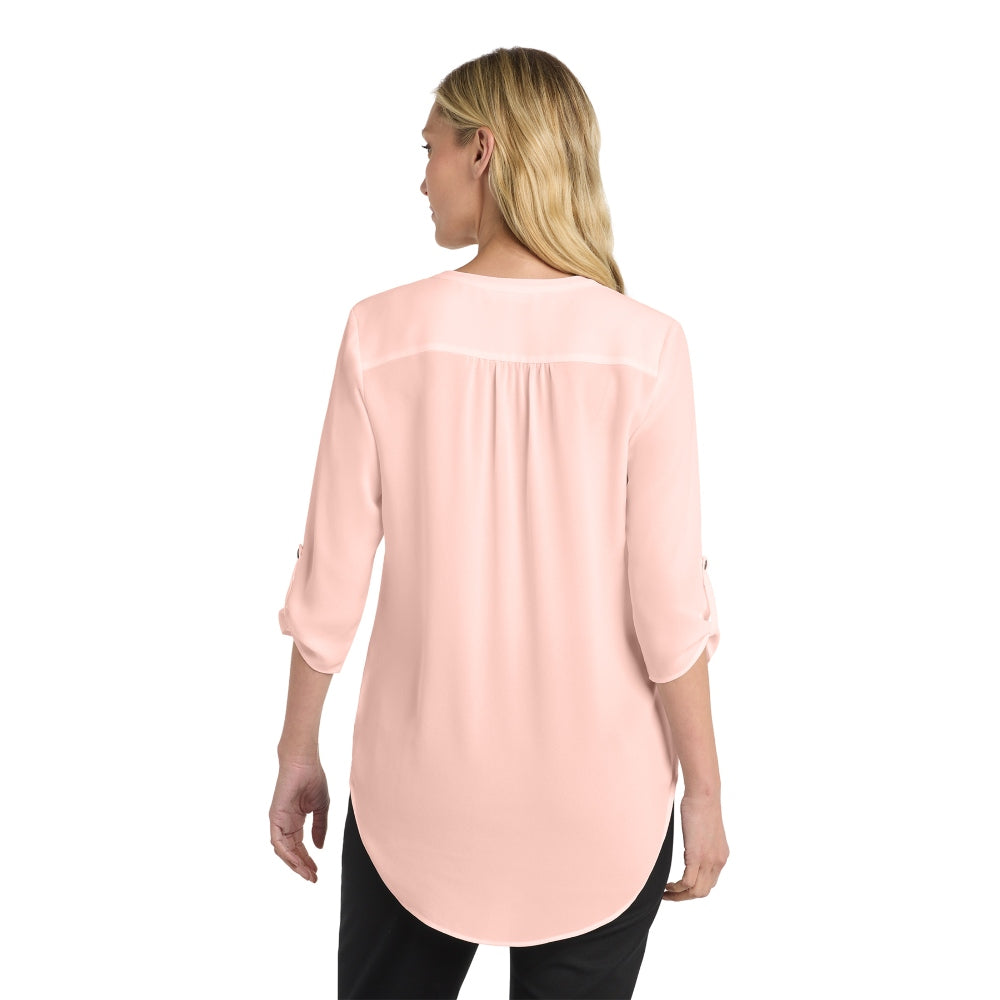 Port Authority® Women's 3/4-Sleeve Tunic Blouse - Rose Quartz