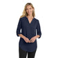 Port Authority® Women's 3/4-Sleeve Tunic Blouse - True Navy