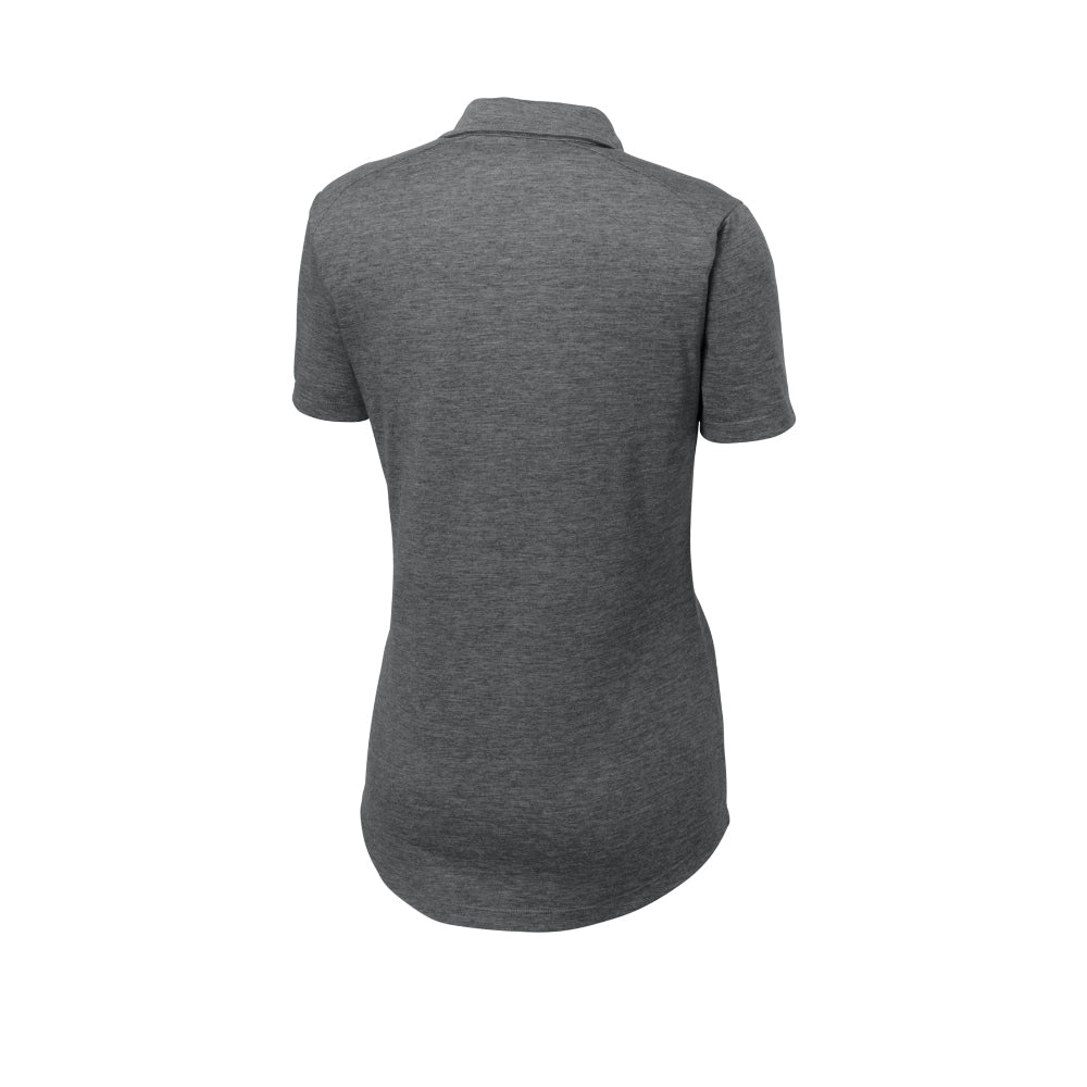 Sport-Tek® Women's PosiCharge® Tri-Blend Wicking Polo - Dark Grey Heather