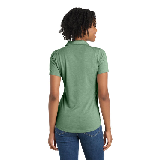 Sport-Tek® Women's PosiCharge® Tri-Blend Wicking Polo - Forest Green Heather