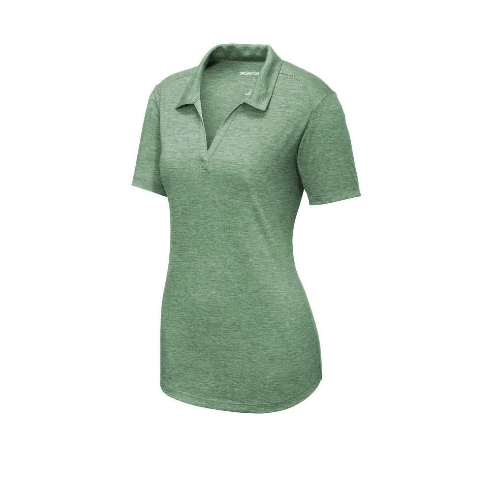 Sport-Tek® Women's PosiCharge® Tri-Blend Wicking Polo - Forest Green Heather