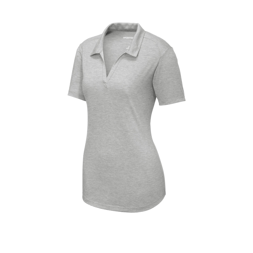 Sport-Tek® Women's PosiCharge® Tri-Blend Wicking Polo - Light Grey Heather
